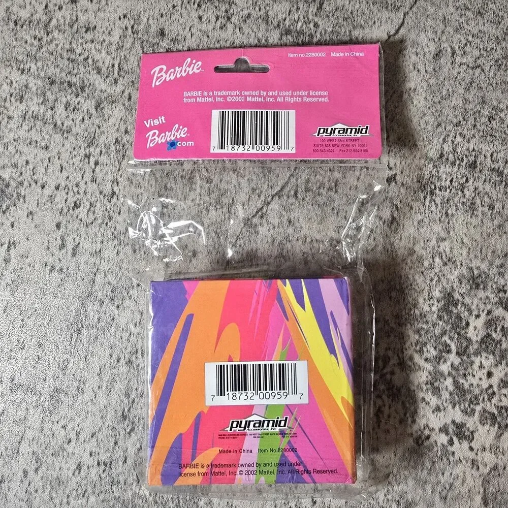 New Barbie Y2K  Memo Pad Stationery Sealed Packaging NOS Notes Barbiecore